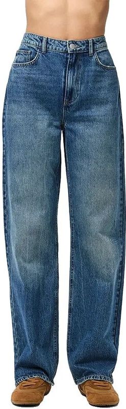 Pieces - Kate Mb - Hoogzittende Jeans - Straight Fit