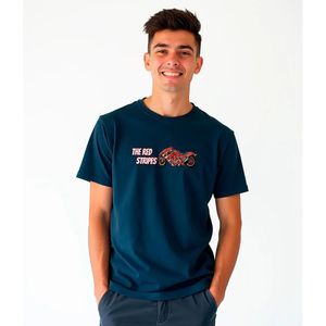 Kruskis Red Stripes T-shirt Met Korte Mouwen