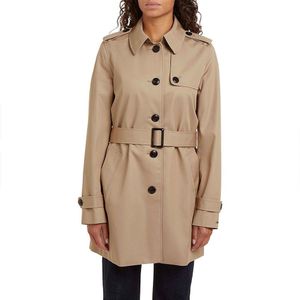 Tommy Hilfiger Heritage Single Breasted Trench Coat Beige 2XL Vrouw