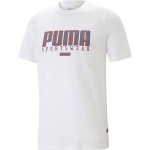 Puma Graphics Retro Short Sleeve T-shirt Wit XL Man