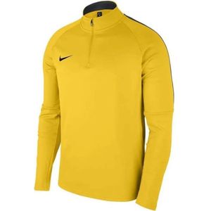 Nike - Dry Academy 18 - Sweatshirt - Geel - Met Halve Rits