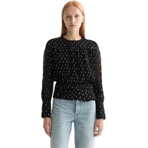 Scotch & Soda Fil Coupe Blouse Met Lange Mouwen