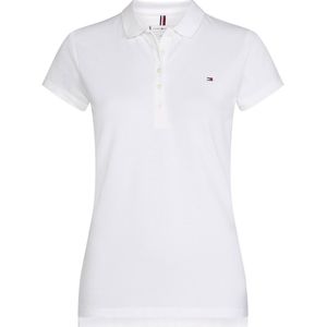 Tommy Hilfiger Heritage Slim Short Sleeve Polo Wit S Vrouw