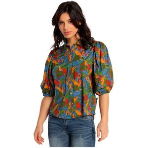 Lois - 431402468 - Shirt - Tropical Multicolour - Korte Mouwen - Viscose