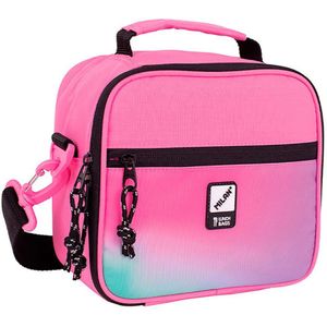 Milan Isothermal Food Bag 3.5 L With 3 Lunch Boxes Sunset Roze