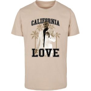 Mister Tee California Love Palm Trees Short Sleeve T-shirt Beige S Man