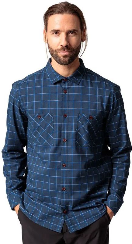 Vaude - Jerpen IV - Flanellen Overhemd - Ruit - Heren - Lange Mouwen