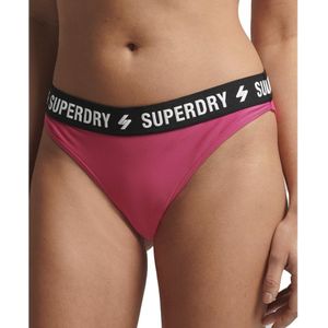 Superdry Code Elastic Bikini Brief Swimsuit Roze S Vrouw