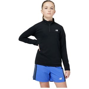 New Balance Accelerate Half Zip Sweatshirt Zwart 8 Years Jongen