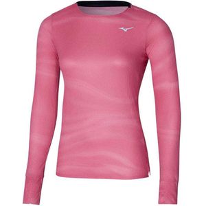 Mizuno Premium Aero Long Sleeve T-shirt Roze L Vrouw