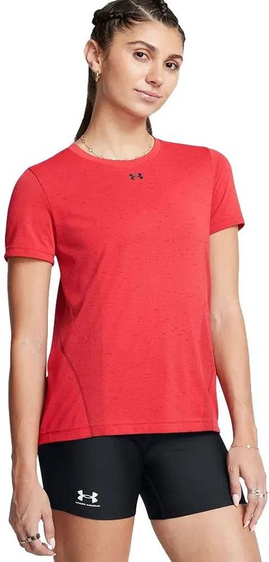 Under Armour - Vanish Loose - T-shirt - Rood - Korte Mouwen - Vrouw