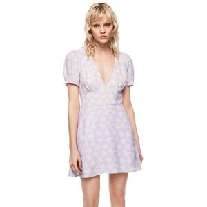 Pepe Jeans Ruth Short Dress Refurbished Paars L Vrouw