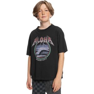 Quiksilver Rock Waves Short Sleeve T-shirt Zwart 12 Years Jongen
