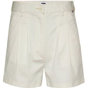 Tommy Jeans Claire Pleated Shorts Beige 26 Vrouw