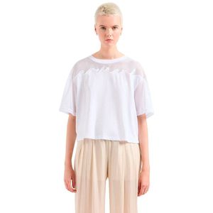Armani Exchange 3dyt34 Short Sleeve T-shirt Beige XL Vrouw