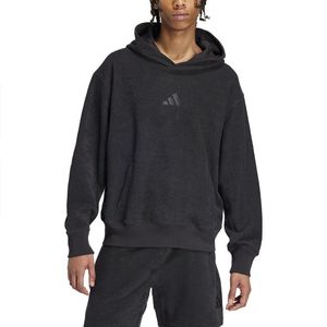 adidas - Hoodie - Grijs - Katoen/Gerecycled Polyester - Losse Pasvorm