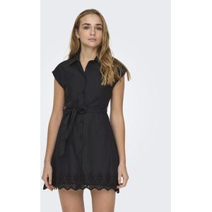 Only Lou Life Short Sleeve Short Dress Zwart XL Vrouw
