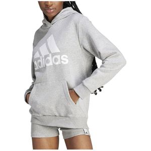 Adidas Essentials Logo Fleece Hoodie Grijs S Vrouw