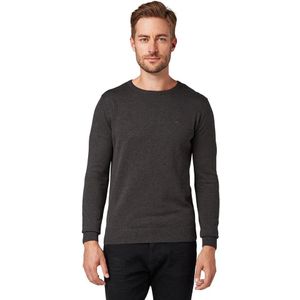 Tom Tailor Basic Crew Sweater Zwart 3XL Man