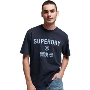 Superdry Code Core Sport Short Sleeve T-shirt Blauw M Man