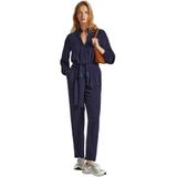 Pepe Jeans - Casandra - Jumpsuit - Lange Jumpsuit - Vloeiende Stof - Hoge Kraag