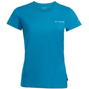 Vaude Brand Short Sleeve T-shirt Blauw 40 Vrouw