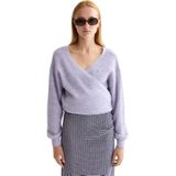 Scotch & Soda - Fuzzy Wrap - Vest - Paars - Dames