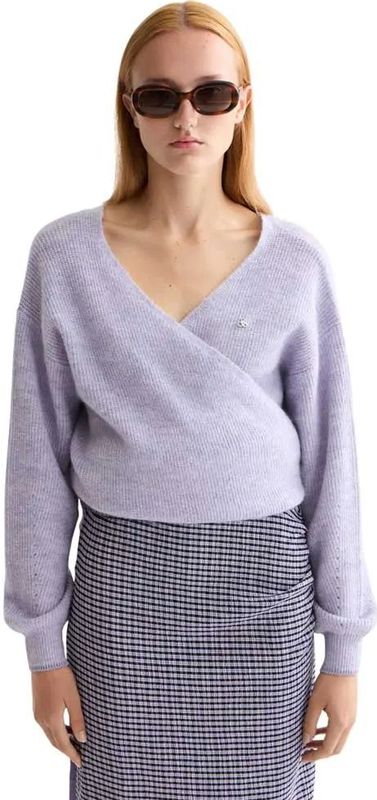 Scotch & Soda - Fuzzy Wrap - Vest - Paars - Dames