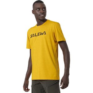 Salewa Puez Hybrid 2 Dryton Short Sleeve T-shirt Geel XL Man