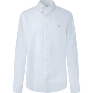 Hackett Garment Dyed Oxford Overhemd Met Lange Mouwen