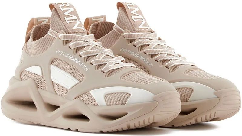 EA7 - Infinity Cage - Trainers - Zwart - Plat - Veters - Casual