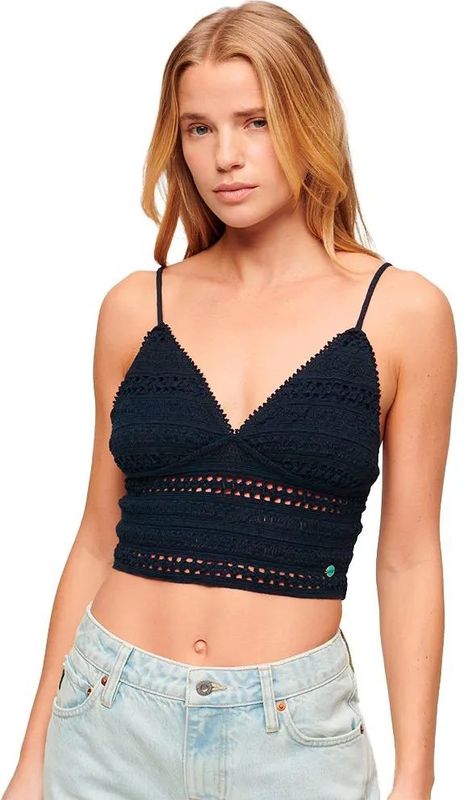 Superdry Jersey Lace Top