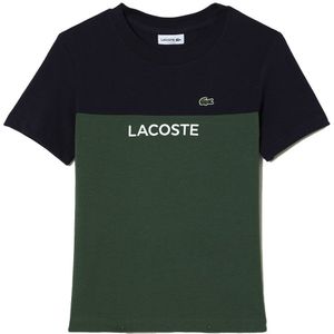 Lacoste Tj5289 Short Sleeve T-shirt Groen,Zwart 8 Years Jongen