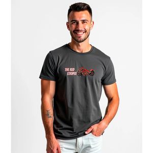 Kruskis Red Stripes T-shirt Met Korte Mouwen