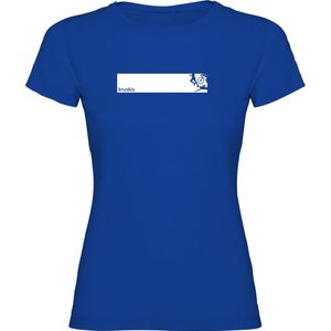 Kruskis Triathlon Frame Short Sleeve T-shirt Blauw L Vrouw