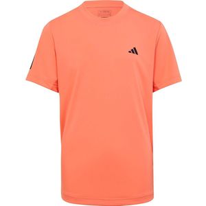 Adidas Clu3 Stripes Short Sleeve T-shirt Oranje 13-14 Years Jongen