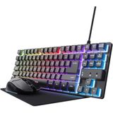 Trust - GXT794 - Gamingtoetsenbord - Draadloze Muis - TKL Compact