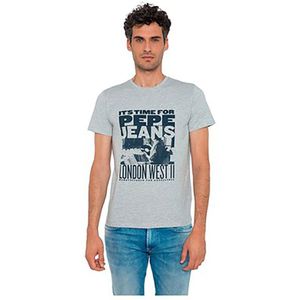 Pepe Jeans Alexis Short Sleeve T-shirt Grijs M Man