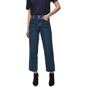 Selected Kate High Wiast Straight Jeans Blauw 30 / 32 Vrouw