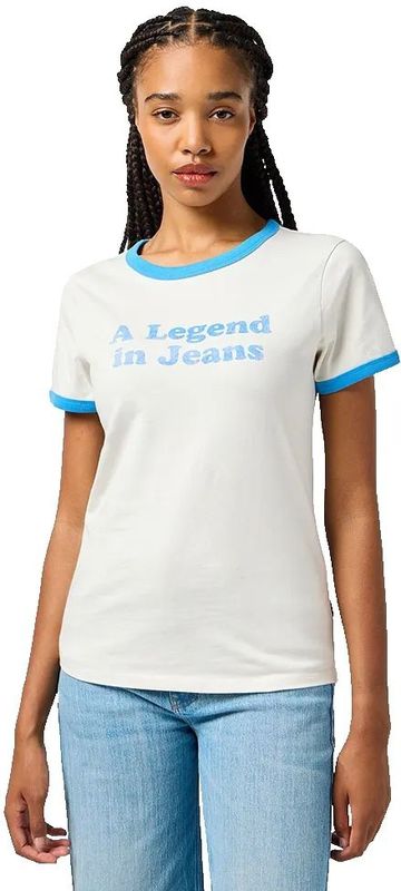 Wrangler 112362570 Ringer T-shirt Met Korte Mouwen