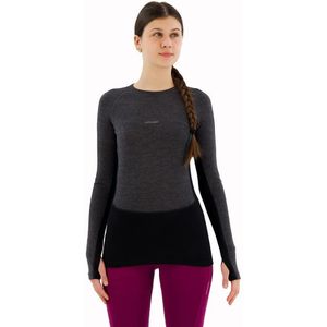 Icebreaker - Zone Knit 200 Crewe - Lange Mouwen Basislaag - Zwart