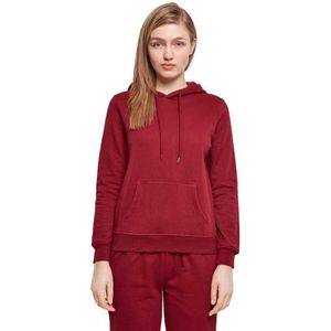Build Your Brand Basic Hoodie Rood 4XL Vrouw