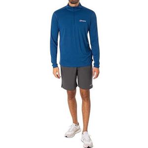 Berghaus Wayside Tech Half Zip Long Sleeve T-shirt Blauw L Man