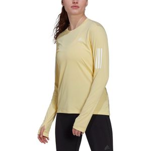 Adidas Own The Run Long Sleeve T-shirt Geel XS Vrouw