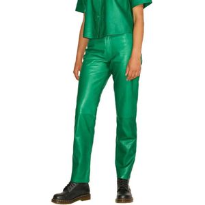 Jack & Jones Grace Straight Leather Jjxx Hoge Taille Broek