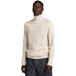 G-star Table Structure Turtle Neck Sweater Beige L Man