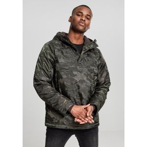 Urban Classics Windproof Padded Pullover Over Jacket Groen S Man