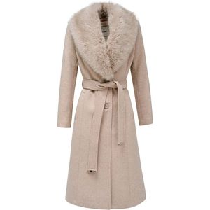 Salsa - Tussenmantel - Beige - Klassieke Mantel - Normale Pasvorm