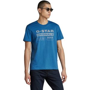 G-star Reflective Originals Short Sleeve T-shirt Blauw M Man