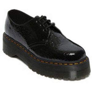 Dr Martens 1461 Quad 3-eye Patent Lamper Leopard Embross Shoes Zwart EU 36 Man